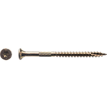 (5 Lb) Big Timber 5YTX9212 9 x 2-1/2-Inch Gold Star Flat Head Screws Approx. 470